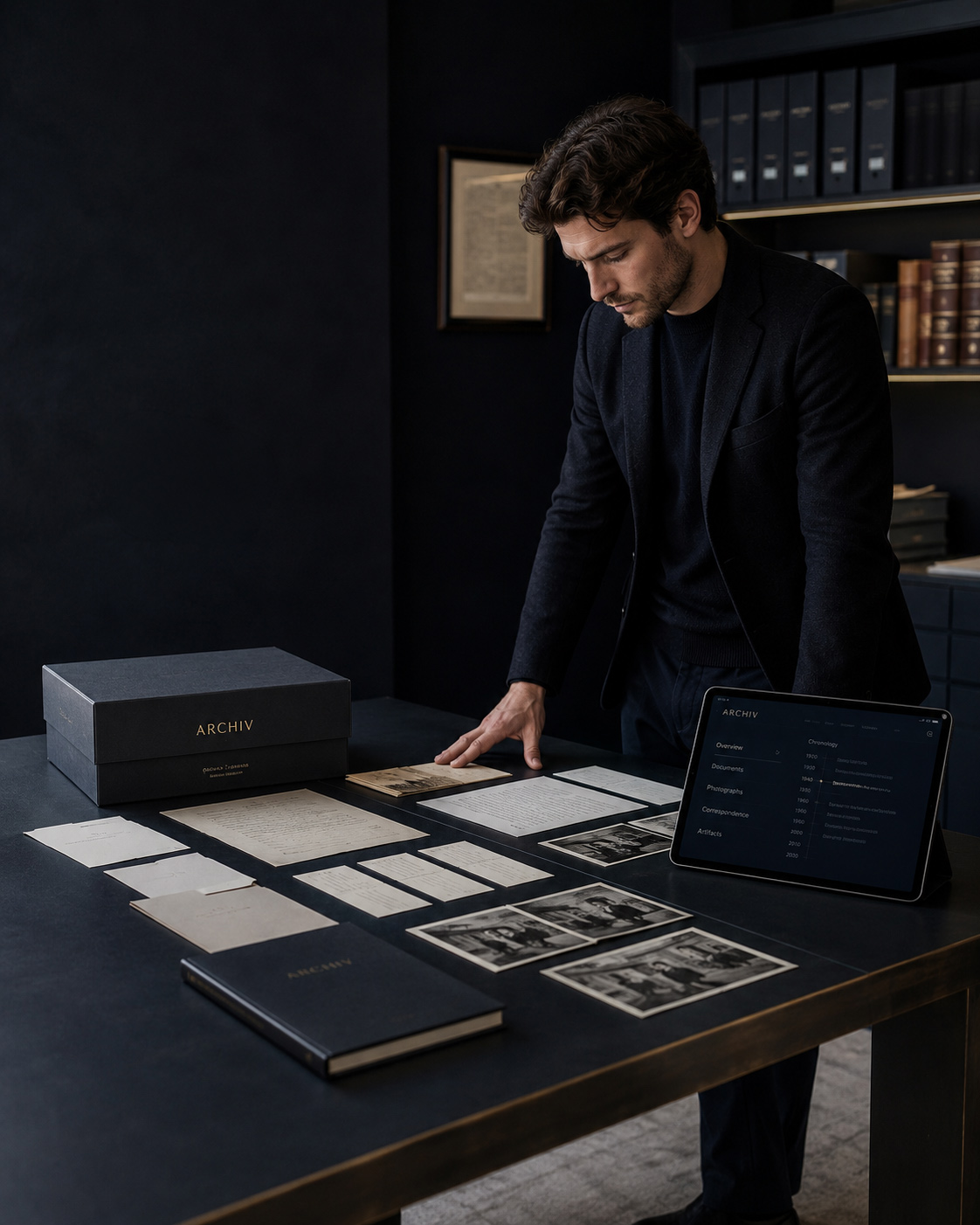 Archive ARCHIV finalisée avec documents, interface numérique et transmission préparée